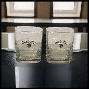 Jack Daniel's No 7 Squared Whiskey Glasses Set of 2